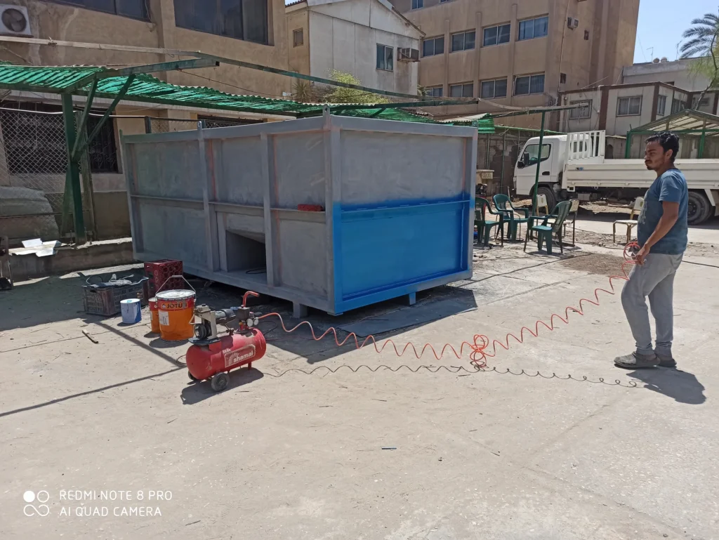 تصنيع وتجميع خزانات ومعدات محطة معالجة المياه رقم 08