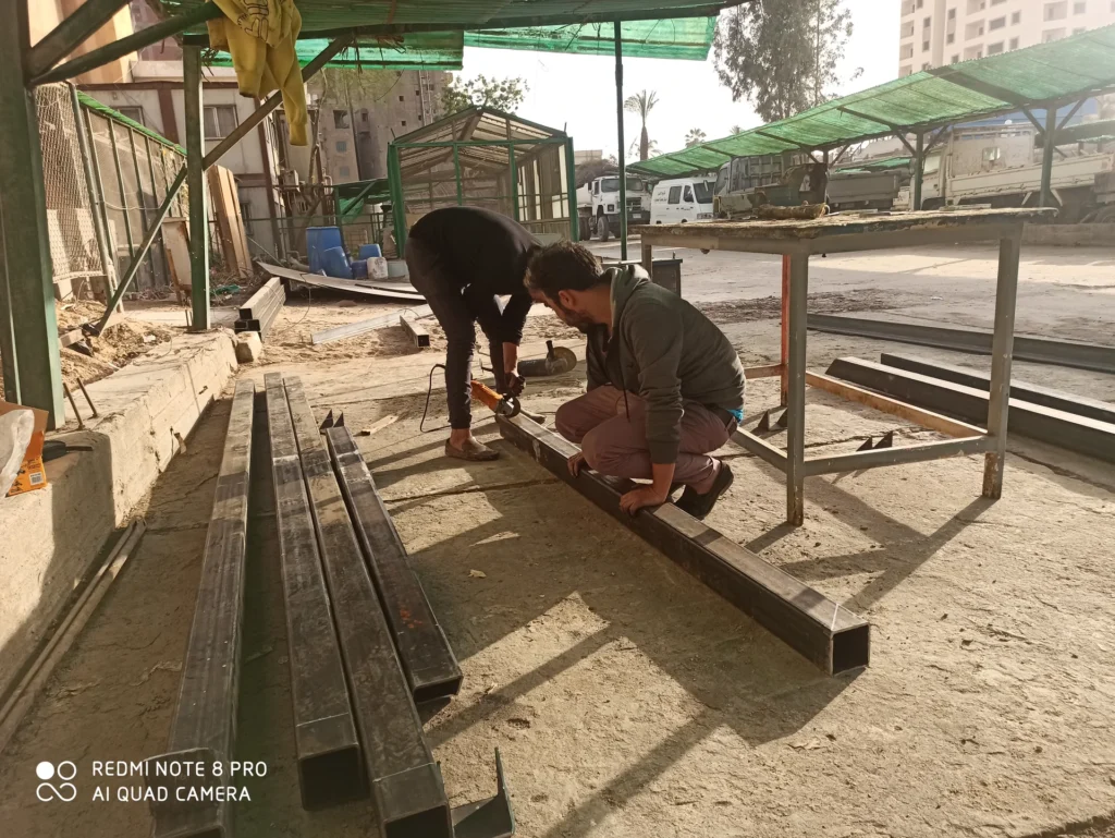 تصنيع وتجميع خزانات ومعدات محطة معالجة المياه رقم 14