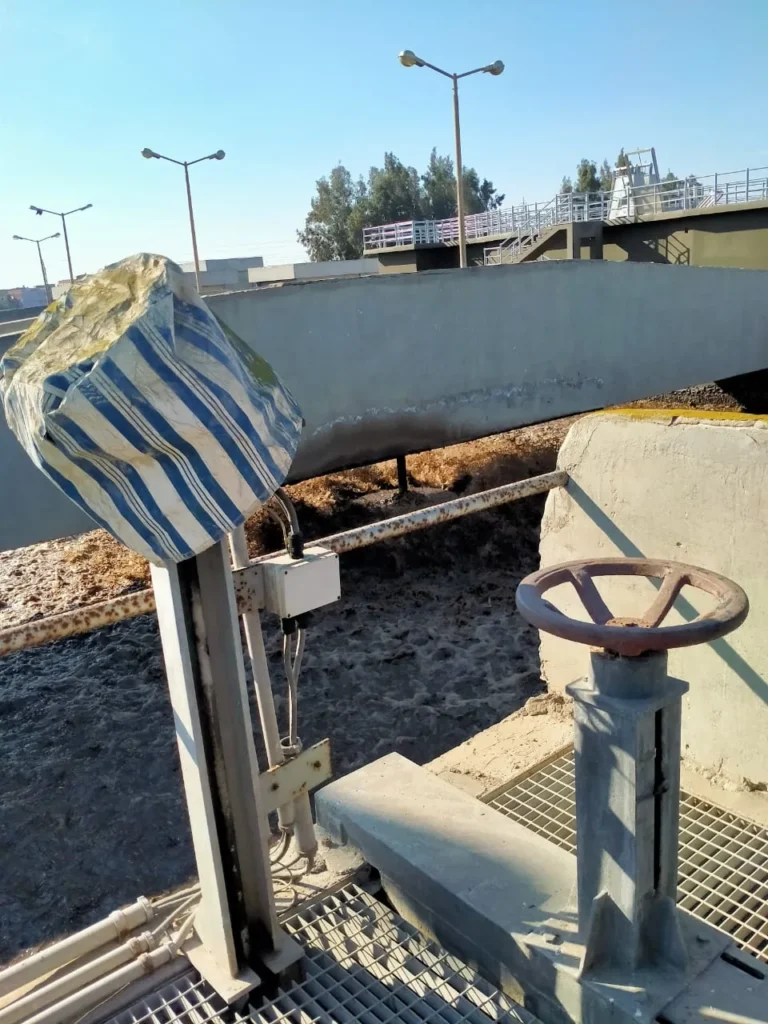 محطة معالجة الصرف الصناعي وأحواض المعالجة رقم 03
