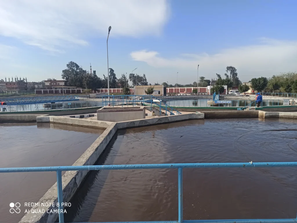 محطة معالجة الصرف الصناعي وأحواض المعالجة رقم 07